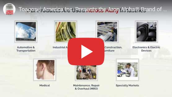 Toagosei America Inc. Presents the Aron Alpha® Brand of Cyanoacrylate Instant Adhesives